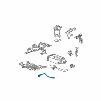 OEM 2001 Acura MDX Sensor, Front Oxygen Diagram - 36531-PGK-A03