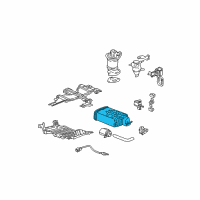 OEM Acura Canister Assembly Diagram - 17011-S3V-A00