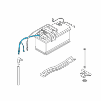 OEM BMW 135i Positive Battery Lead Cable Diagram - 61-12-9-125-032