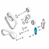 OEM 1997 BMW Z3 Belt Tensioner Diagram - 11-28-1-717-210