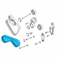 OEM 1999 BMW 323is Ribbed V-Belt Diagram - 11-28-1-437-449