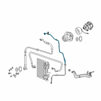 OEM 2010 Dodge Charger Line-A/C Liquid Diagram - 4596889AC