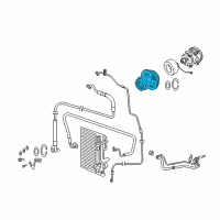 OEM Jeep Grand Cherokee PULLY Kit-A/C Compressor Diagram - 5140426AA