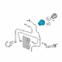 OEM Jeep Commander PULLY Kit-A/C Compressor Diagram - 5140426AA