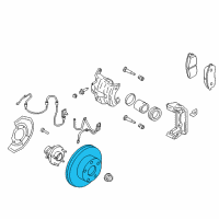 OEM Infiniti Q60 Rotor-Disc Brake, Front Diagram - 40206-JK600