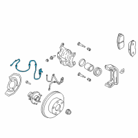 OEM Infiniti EX35 Sensor ASY-Anti SKID, Front Diagram - 47910-1CA0A