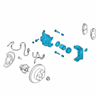 OEM Infiniti Q60 CALIPER Assembly-Front LH, W/O Pads Or SHIMS Diagram - 41011-JK00C