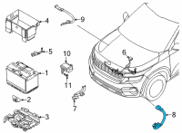 OEM Kia Seltos Wiring Assembly-T/M Gnd Diagram - 91862Q5020