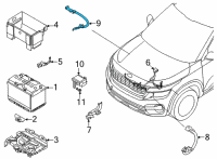 OEM 2021 Kia Seltos Wiring Assembly-Eng GROU Diagram - 91861Q5020