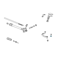 OEM 1998 Acura TL Bush, Steering Gear Box Mounting Diagram - 53685-SH3-000