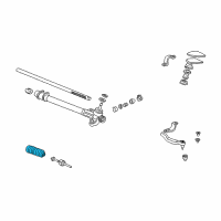 OEM 1999 Honda Civic Dust Seal, Tie Rod Diagram - 53537-SR3-N02