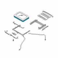 OEM 2001 Dodge Stratus SUNROFKIT-SUNROOF Lid Diagram - MR523132