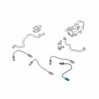 OEM BMW 330xi Rear Oxygen Sensor Diagram - 11-78-7-545-075