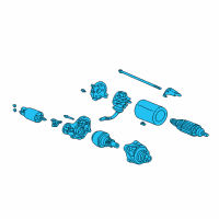 OEM 2008 Honda Ridgeline Starter Motor Assembly (Mhg024) (Mitsubishi) Diagram - 31200-RJE-A01