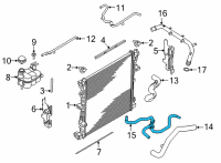 OEM Ford Explorer Water Hose Assembly Diagram - L1MZ-8C289-H