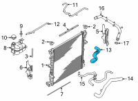 OEM 2022 Lincoln Aviator Upper Hose Diagram - L1MZ-8260-K