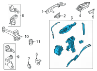 OEM Ford Maverick LATCH Diagram - NZ6Z-26264A26-A