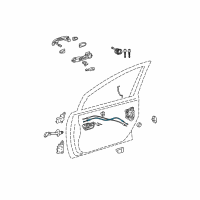 OEM Toyota Prius Lock Cable Diagram - 69710-47020