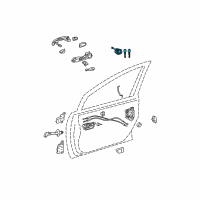 OEM Toyota Prius Cylinder & Keys Diagram - 69005-47080