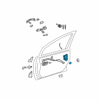 OEM 2004 Toyota Prius Lock Assembly Diagram - 69030-47060