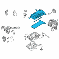 OEM 2017 BMW 328d Cylinder Head Cover Diagram - 11-12-8-589-942