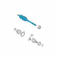 OEM Toyota Yaris Outer Joint Assembly Diagram - 43470-59696