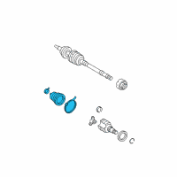 OEM Scion xA Inner Boot Diagram - 04437-52191