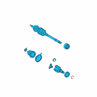 OEM Toyota Yaris Axle Assembly Diagram - 43410-52211