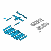 OEM Kia Forte Panel Assembly-Floor Center Diagram - 65100A7000