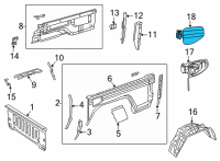 OEM 2022 Jeep Gladiator Fuel Fill Diagram - 68442508AA