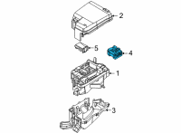 OEM 2022 Hyundai Sonata Box Assembly-Eng Module System Diagram - 91955-L2220