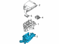 OEM 2022 Kia K5 Junction Box Lower Cover Diagram - 919B5L0100