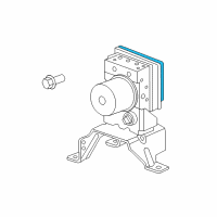 OEM 2007 Dodge Durango Anti-Lock Brake System Module Diagram - 5183488AC