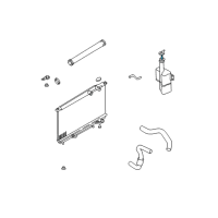 OEM 2003 Hyundai Sonata Hose-Reservoir Inner Diagram - 25443-38000