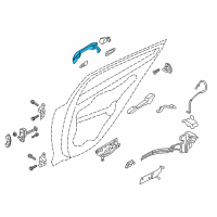 OEM 2020 Kia Stinger Rear Door Outside Handle Diagram - 83651J5010