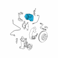 OEM 2001 BMW M5 Brake Caliper Left Diagram - 34-11-2-229-381