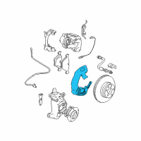 OEM 2003 BMW M5 Protection Plate Left Diagram - 34-11-2-228-765