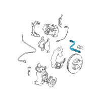 OEM 2000 BMW 540i Brake Hose Front Diagram - 34-30-1-165-249