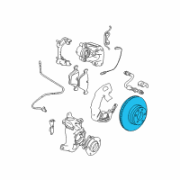 OEM 2003 BMW M5 Brake Disc, Ventilated, Left Diagram - 34-11-2-229-527