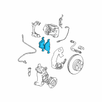 OEM BMW 740i Front (Disc Brake) Pad Kit Diagram - 34-11-6-761-252