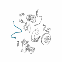 OEM 2002 BMW 525i Frontabs Speed Sensor Diagram - 34-52-6-756-375