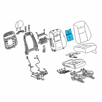 OEM 2021 Cadillac XT6 Seat Back Heater Diagram - 84601804