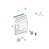OEM 2010 Toyota Sienna Belt Weatherstrip Diagram - 68173-08010