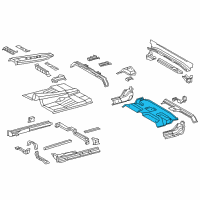 OEM 2016 Toyota Tundra Rear Floor Pan Diagram - 58311-0C100