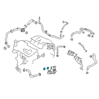 OEM 2017 Toyota Sienna Water Outlet Seal Diagram - 16326-31040