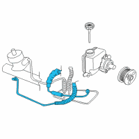 OEM 2002 Buick Regal Hose Asm-P/S Gear Inlet Diagram - 26064183