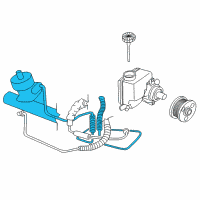 OEM 1998 Oldsmobile Intrigue Pipe Asm-P/S Fluid Cooling Diagram - 10329335