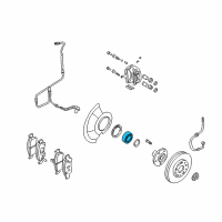 OEM Hyundai Santa Fe Rear Wheel Bearing Diagram - 52720-1F000