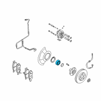 OEM 2009 Hyundai Tucson Rear Wheel Bearing Diagram - 52720-1F000