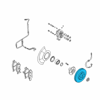 OEM Kia Sedona Disc-Brake, Front Diagram - 0K52Y33251A